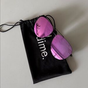 Dime Women's Pink Sunglasses
